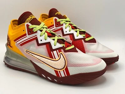 Nike LeBron 18 Low Mimi Plange Higher Learning (2021) White CV7562 102 Size 11.5 - Image 1 of 4