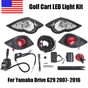 Deluxe Street Legal Light Kit for Yamaha G29 Drive 2007-2016 LED Golf Cart - Picture 1 of 12