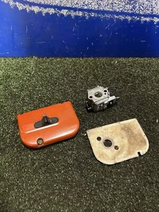 Stihl 010av Petrol Chainsaw Carburettor And Air Filter Cover - Picture 1 of 3