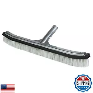 Poolmaster 20173 18-Inch Swimming Pool Brush With Aluminum-Back and Combo Bri - Picture 1 of 5