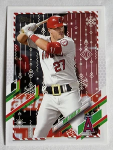 Cintura Babbo Natale Mike Trout 2021 Topps Holiday SP Variation #HW27 - Foto 1 di 2