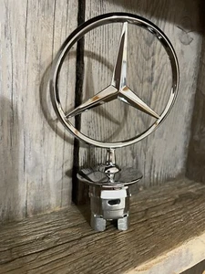 For Mercedes-Benz Hood Ornament Mounted Front Star Logo Badge Emblem - Picture 1 of 3