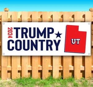 Trump Country UT 2024 Banner Werbung Vinyl Fahne Schild viele Größen MAGA - Bild 1 von 5