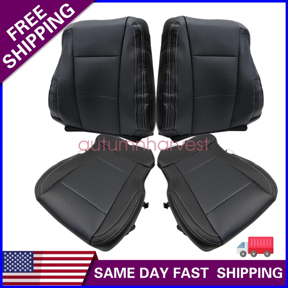 Cubierta de asiento superior e inferior negra para conductor pasajero Ford F250 Super Duty 2017-22 Foto 1 de 4