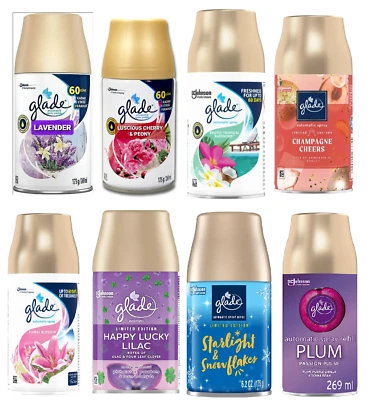 4X GLADE AUTOMATIC SPRAY REFILLS SCENTED AIR FRESHENER CHOOSE FRAGRANCE 269ML - Image 1 of 2