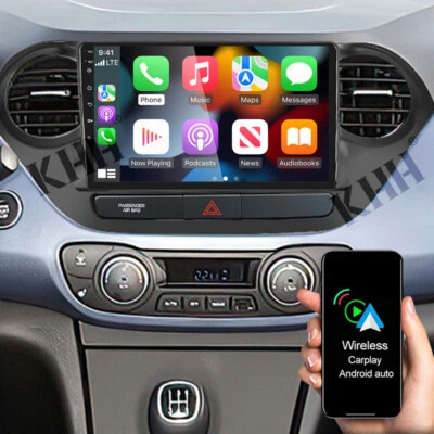 Radio estéreo para Hyundai Grand i10 2014-2019 GPS navegación WiFi 9" Android 13 Carplay Foto 1 de 4