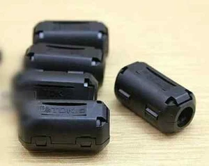 5pcs 9mm Cable Clamp Clip RFI/EMI/EMC Noise Filters Ferrite Core Shield OEM TDK - Picture 1 of 5