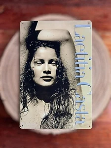 🍀 Blechschild Metallschild Laetitia Casta Tin Sign - Bild 1 von 2