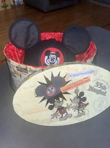 Disneyland 55th Anniversary Ear Mouseketeers Hat 2010 Brand New Limited To 1955 - Picture 1 of 12