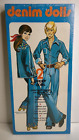 Vintage 1974 Denim Puppen Papierpuppen mit Magic Touch Neu im Karton.