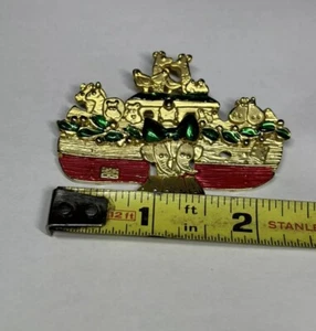 DANECRAFT Vintage Christmas Noah’s Ark Brooch READ DESCRIPTION - Picture 1 of 6