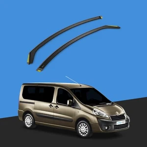 Peugeot Expert MK2 2007-2016 Van Wind Deflectors 2pc Tinted - Picture 1 of 10