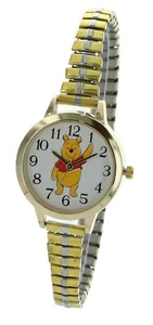 Lindo Reloj Disney Winnie the Pooh Analógico Happy Banda Elástica Fácil de Leer W8001 - Imagen 1 de 3