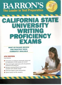 Barron's California State University Writing Proficiency Exams Study Guide BK306 - Imagen 1 de 2
