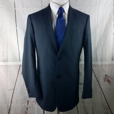 Marc Ecko 40L 2 Button Blue Suit Blazer Jacket - Image 1 of 4