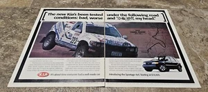 1995 Kia Sportage 4x4 Paris Dakar Rallye Printanzeige Magazin Werbung - Bild 1 von 4