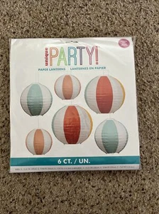 6 PACK (2 Each-8" 10” 12”) Chinese Paper Lantern Wedding Summer Party Decoration - Picture 1 of 7