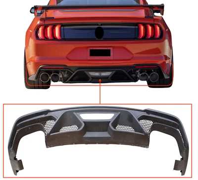 2020- 22 OEM Ford Mustang Shelby GT500 S550 rear bumper lower diffuser spoiler - Image 1 of 4