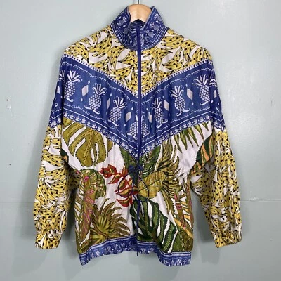 Cortavientos Anthropologie Farm Rio hojas manchadas plátano talla pequeña Foto 1 de 4