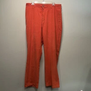 Vineyard Vines Corduroy Pants Sundown Orange Size 35x32 Auburn Clemson Tennessee - Picture 1 of 9