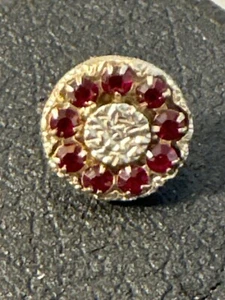 Vintage Swank Ruby Crystal Lapel Pin - Picture 1 of 6