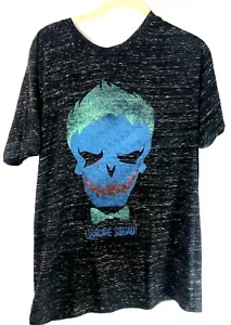 New Suicide Squad Joker Face Men's T-Shirt Batman Logo DC Comics Sz L 42/44 - Picture 1 of 8