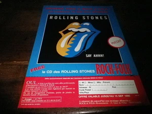 ROLLING STONES - Publicité de magazine / Advert !!! SAY AHHH !!!!!! - Imagen 1 de 1