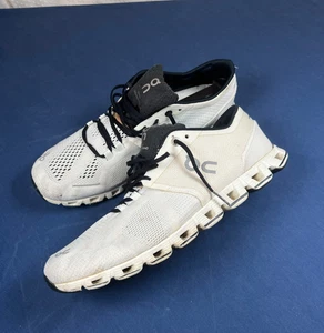 Scarpe stringate uomo 9,5 On Cloud X 4 bianco sporco nere corsa passeggio atletiche casual - Foto 1 di 24