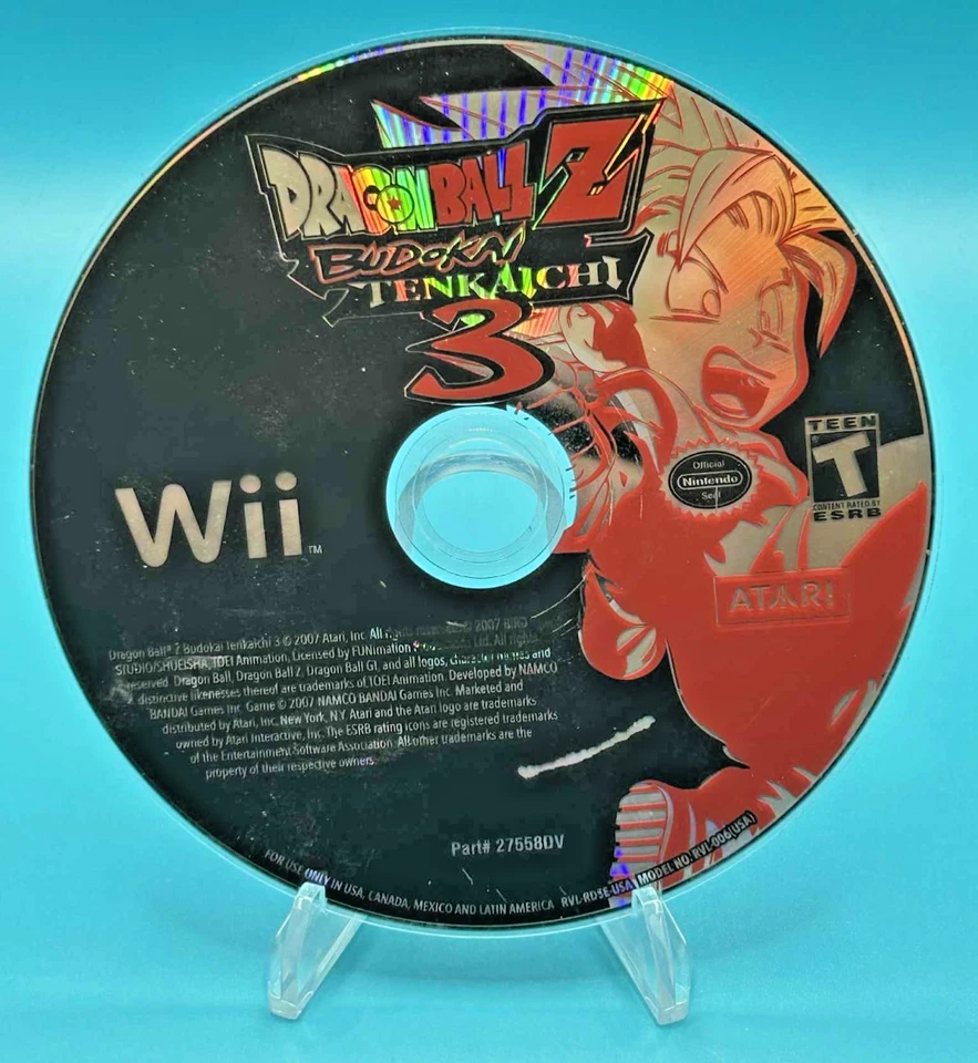 Dragon Ball Z: Budokai Tenkaichi 3 (Nintendo Wii, 2007) Disc Only - Image 1 of 1