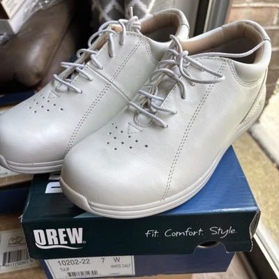 Oxford Tulip By Drew Blanco Encaje Talla 7 Ancho Nuevo En Caja Foto 1 de 4