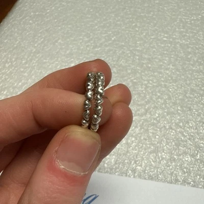 2  Pandora Sterling 925 Silver Forever Love Hearts Ring Size 9.25 190837 - Image 1 of 4