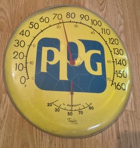 Vintage Original Pittsburgh Paints 18" Thermometer PPG Advertising - Taylor 1625 - Picture 1 of 2
