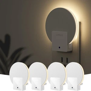 Plug in LED Backlit Night Light with Auto Dusk to Dawn Sensor, 1-50 LM Dimmab... - Picture 1 of 9