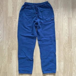 Thousand Mile USA Womens Medium All Cotton 8oz Campcloth Sweatpants Pant Blue - Picture 1 of 12