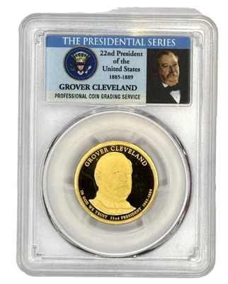 Grover Cleveland 2012 S $1 # 22 dólares graduado PCGS PR70DCAM Foto 1 de 2