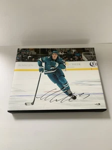 Macklin Celebrini signed 11x14 Leinwand Jsa Coa San Jose Sharks Autogramm - Bild 1 von 3