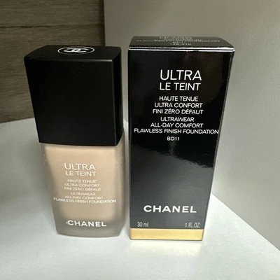 CHANEL ULTRA LE TEINT ULTRAWEAR FLAWLESS FINISH FOUNDATION BD11 NIB 1 oz - Image 1 of 2