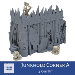 Junkhold Corner A | Warpzel-1A | Paesaggio terreno orco per Wargaming da tavolo - Foto 1 di 8
