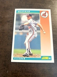 1992 Score Willie Blair Cleveland Indians #730 - Picture 1 of 12