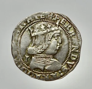 NAPOLI - FERDINANDO I 1458-1494 -AG/ CORONATO - Picture 1 of 2