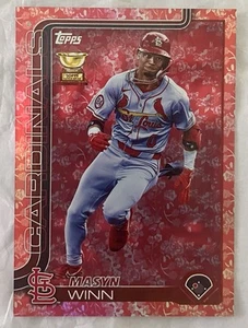 2025 Topps Series 1-Masyn Winn Easter PINK FLOWERS variation 28/50 - Picture 1 of 2