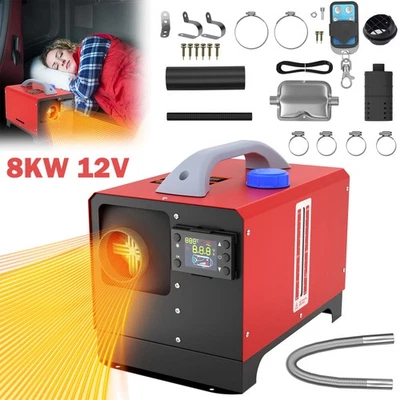 8KW Diesel Standheizung 12V Luftheizung Air Heater LCD Schalldämpfer LKW Heizung - Bild 1 von 4