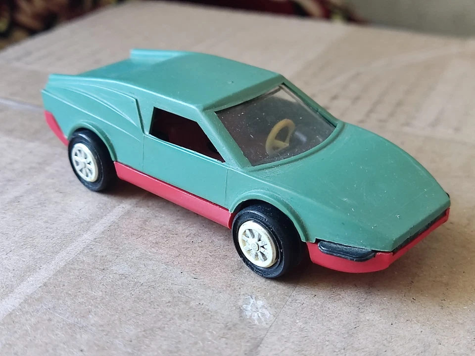 Vintage Retro Plastic racing Sport car, USSR, Soviet Union - Image 1 of 4