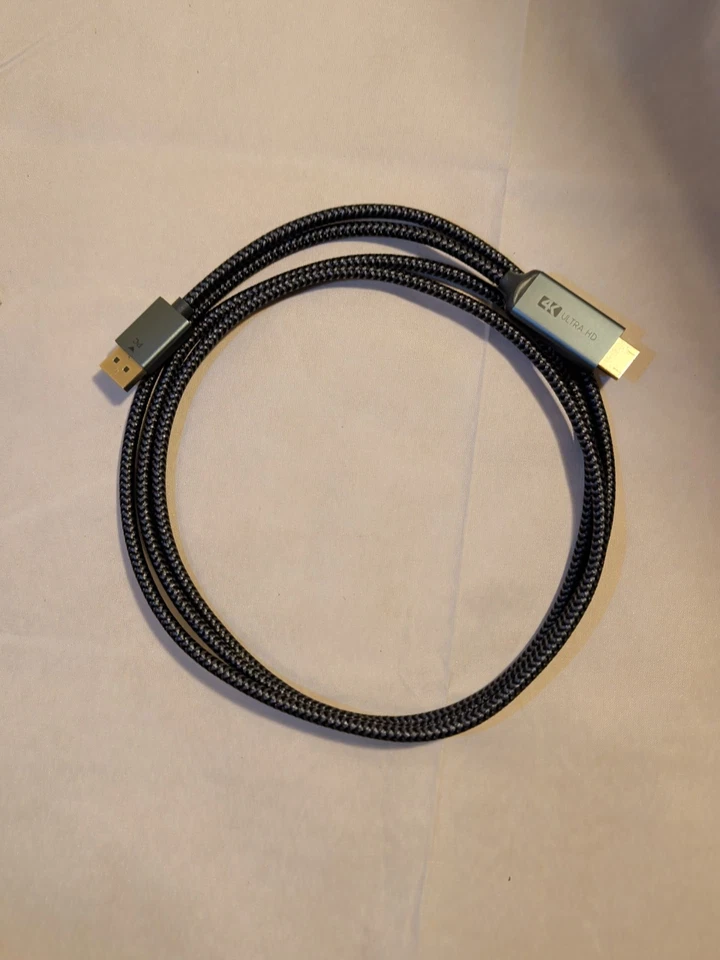 6FT Display Port DP to HDMI Cable Adapter Converter Audio Video PC HDTV - Image 1 of 3