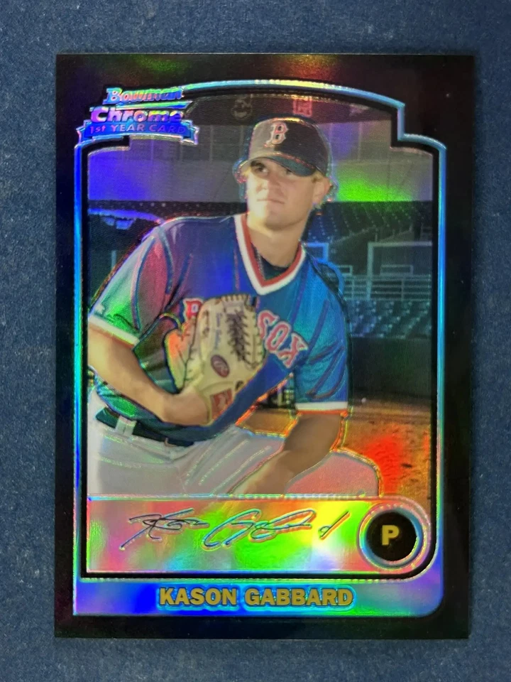 2003 Bowman Chrome Refractor #215 Kason Gabbard Boston Red Sox RC - Image 1 of 2