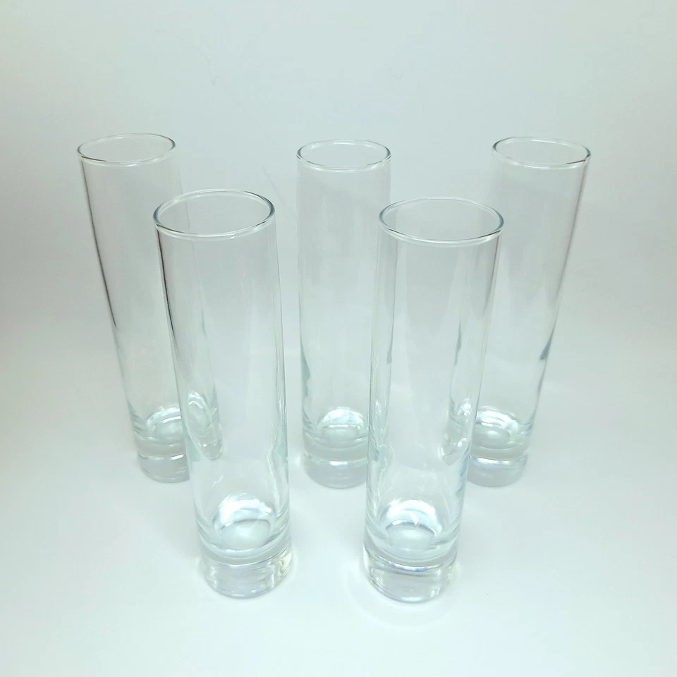 5 克拉透明玻璃圆筒芽花瓶 Libbey 美国 2824 7.5 英寸,免运费 — 第 1/4 张图片