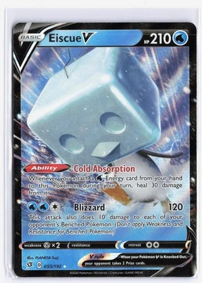 Eiscue V Ultra Rare SWSH02: Rebel Clash 055/192 NM - Image 1 of 2