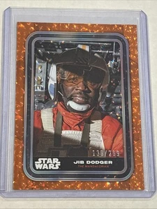 2023 Topps Star Wars Flagship Jib Dodger ORANGE Foil #d 357/499 Mandalorian 14 - Picture 1 of 3