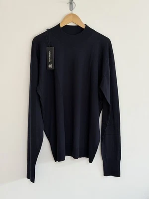Jersey John Smedley “Miline” Cuello Tortuga Simulado Lana Fina Azul Marino XXL **NUEVO** Foto 1 de 4