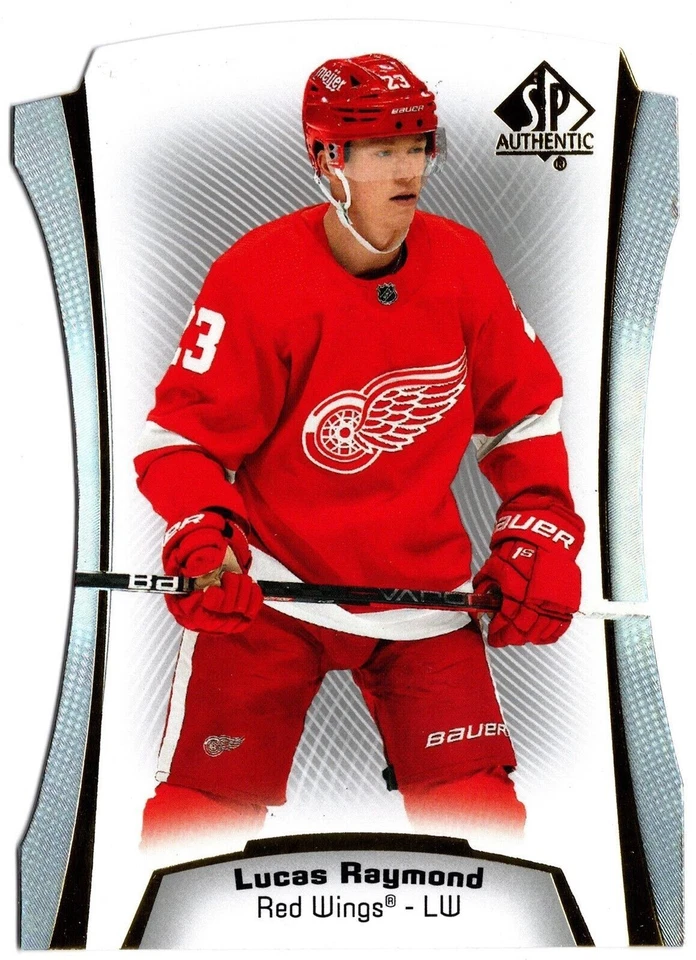 2021-22 Upper Deck SP Authentic Die-Cuts LUCAS RAYMOND #DC-2 Red Wings RC Rookie - Image 1 of 1